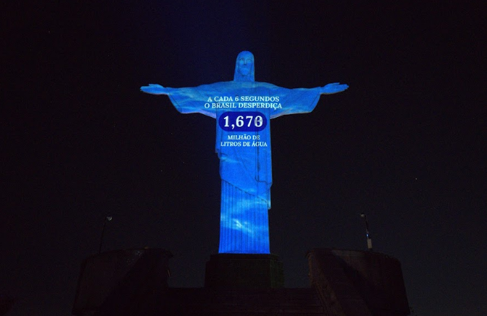 Amanco Wavin alerta sobre desperdício de água em ação no Cristo Redentor