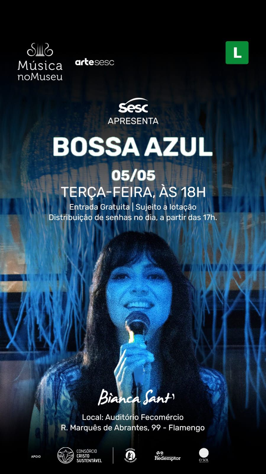 Bossa Azul: Uma voz, um canto pelo oceano
